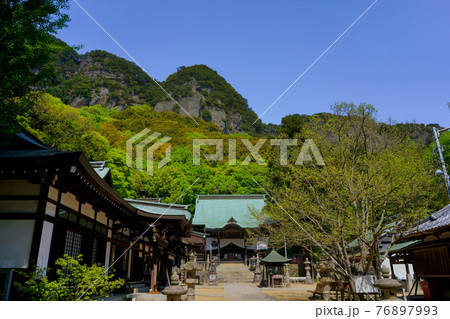 新緑 八栗寺(四国八十八箇所第85番礼所) 本堂 新緑 八栗寺(四国八十八箇所第85番礼所) 本堂 76897993