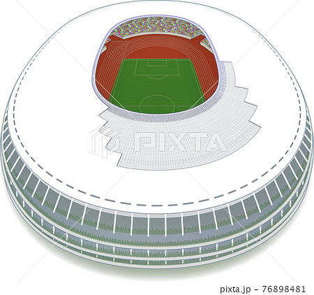 国立競技場 オリンピックスタジアム のイラスト素材