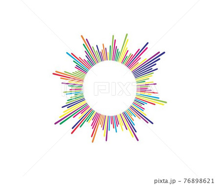 sound wave music logo vector 76898621