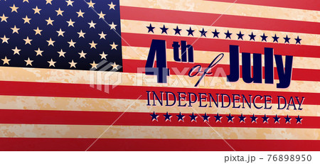 Festive textural composition with silhouette of the flag of America, design element Festive textural composition with silhouette of the flag of America, design element 76898950