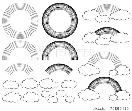 虹01-線画 76899419