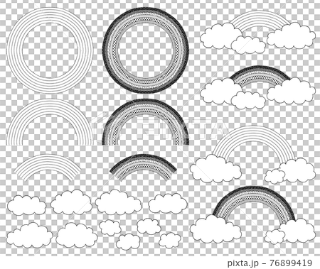 彩虹01-線描 76899419