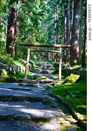 平泉寺白山神社　三の宮　参道　勝山市 76899829