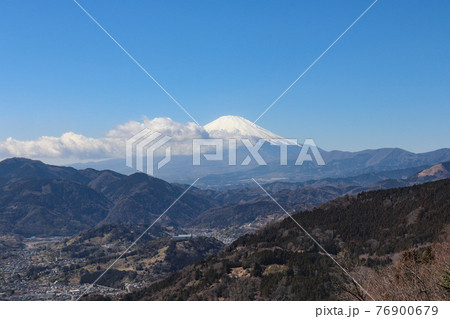 松田山から見た富士山（神奈川県） 76900679