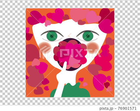 心花瓣頭髮的女孩 心花瓣頭髮的女孩 76901571