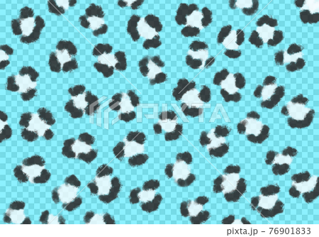 Leopard pattern blue - Stock Illustration [76901833] - PIXTA