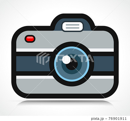 photo camera flat icon isolated 76901911