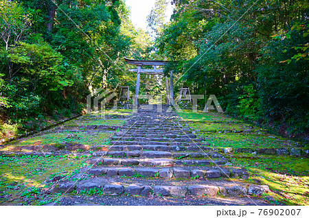 平泉寺白山神社 精進坂 一の鳥居 勝山市 平泉寺白山神社 精進坂 一の鳥居 勝山市 76902007