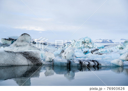 Jokulsarlon glacier lagoon in Iceland Jokulsarlon glacier lagoon in Iceland 76903626