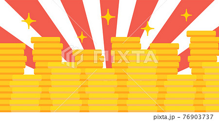 積みあがったお金の背景のイラスト お金持ち 稼ぎ 稼ぐ 儲け 大金 硬貨 コイン 積みあがったお金の背景のイラスト お金持ち 稼ぎ 稼ぐ 儲け 大金 硬貨 コイン 76903737