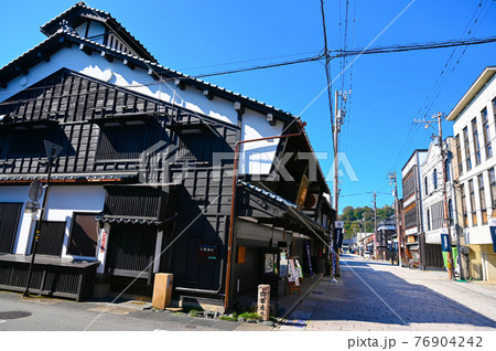 七間通り 城下町 大野市の写真素材