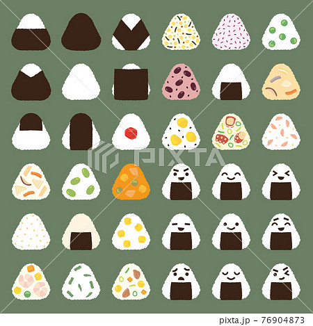 おにぎり アイコン セット A 76904873