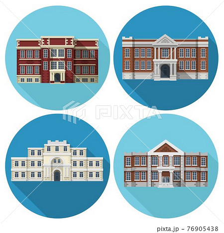 School Building Flatのイラスト素材 School Building Flatのイラスト素材