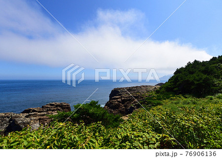 岩手県の重茂半島線、魹ヶ崎の風景 岩手県の重茂半島線、魹ヶ崎の風景 76906136