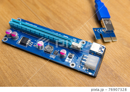 Graphics Card raiser isolated on white 76907328