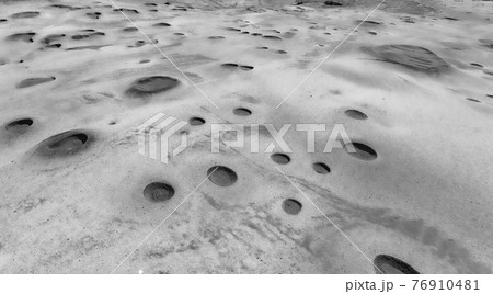 Beach rocks with craters in Karpasia, island of Cyprus 76910481