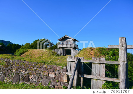 鳥越城石垣 本丸門 白山市鳥越 鳥越城石垣 本丸門 白山市鳥越 76911707
