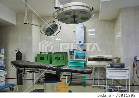 Novgorod, Russia, Aleksandr Kirillov - 01182019: Operating room in a Russian hospital 76911898