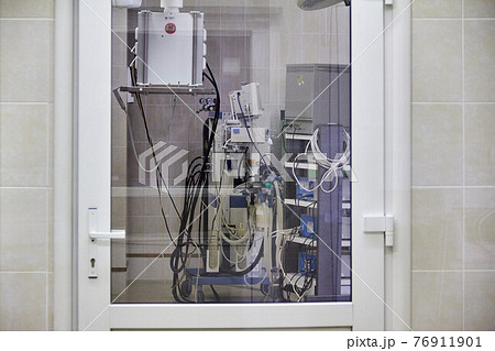 Novgorod, Russia, Aleksandr Kirillov - 01182019: Operating room in a Russian hospital Novgorod, Russia, Aleksandr Kirillov - 01182019: Operating room in a Russian hospital 76911901