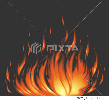 燃え盛る炎 76912026