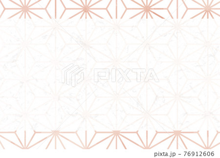 年賀状素材　和風　麻の葉 76912606