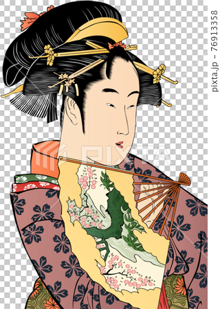 Ukiyo-e Female Part 92 - Stock Illustration [76913358] - PIXTA
