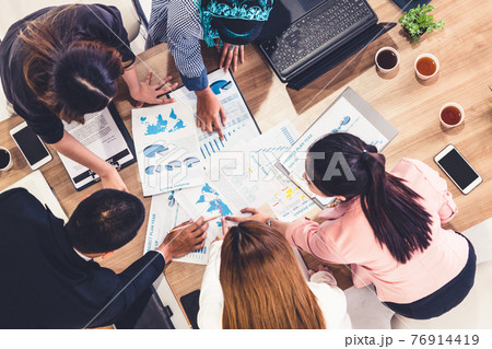 Business People in Group Meeting at Office Room. Business People in Group Meeting at Office Room. 76914419