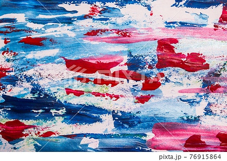 oil paint blue-purple brush strokes on paper. multicoloure oil paint blue-purple brush strokes on paper. multicoloure 76915864
