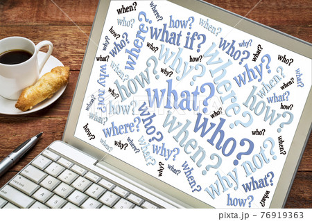 questions word cloud on laptop questions word cloud on laptop 76919363