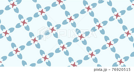 水色の花びらのパターンの背景イラストのイラスト素材