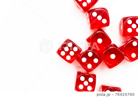 サイコロ 白背景 サイコロ 白背景 76920760