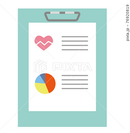 バインダーとグラフのイラスト素材のイラスト素材