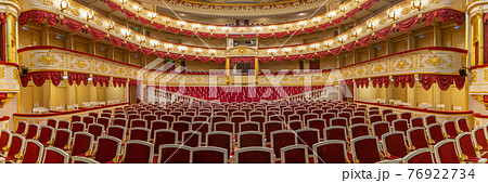Inside the hall for the performances of the Maly Theatre. Moscow, Russia 76922734