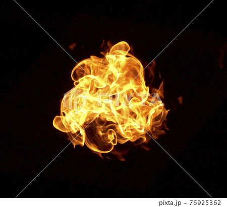 Fire flames isolated on black background Fire flames isolated on black background 76925362