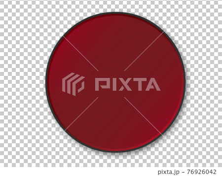 漆塗りのお盆 日用品のイラスト素材