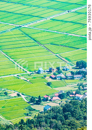 夏の田園風景 夏の田園風景 76930176