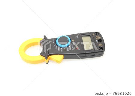 Digital clamp meter isolated on white background Digital clamp meter isolated on white background 76931026