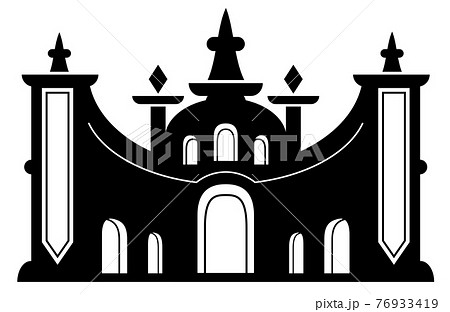 宮殿のイラストのイラスト素材