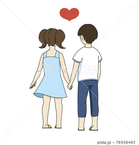 girl and boy holding hands