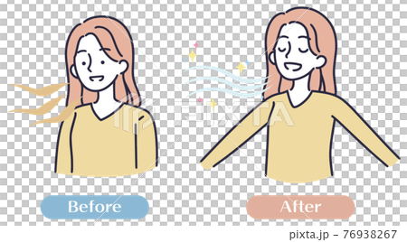 口臭女性例證集合 76938267