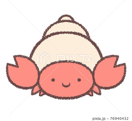 ヤドカリのイラスト素材