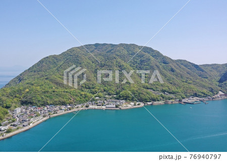 三角西港（熊本県）を空撮 76940797