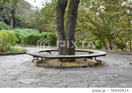 公園のベンチ 公園のベンチ 76940924
