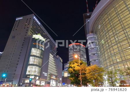 【大阪府】大阪 梅田の夜景 JR大阪駅 【大阪府】大阪 梅田の夜景 JR大阪駅 76941620