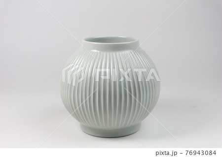 白磁鏑文壺 花瓶 骨董品 茶道具 76943084