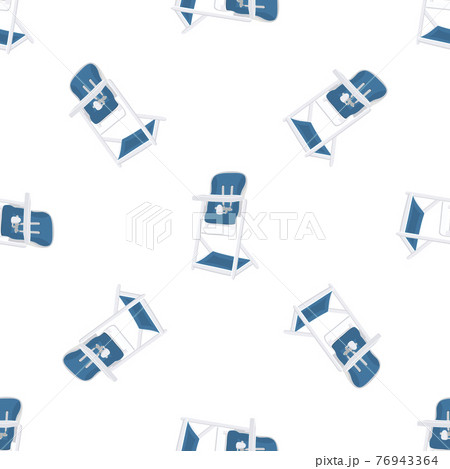 Illustration on theme colorful modern child high chair Illustration on theme colorful modern child high chair 76943364