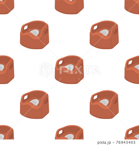 Abstract seamless plastic baby pots with comfortable handle 76943403