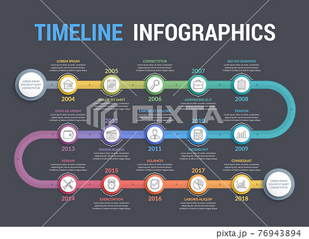 Timeline Infographics 76943894