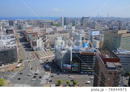 大分市街（大分駅北口、県庁、市役所） 76944973