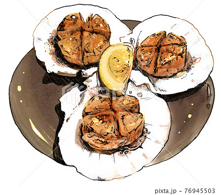 ホタテ（カラー版） 76945503